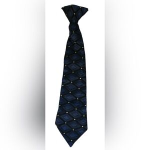 TODDLER BOYS CLIP ON TIE BLUE